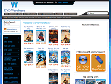 Tablet Screenshot of dvdwarehouse.com.au